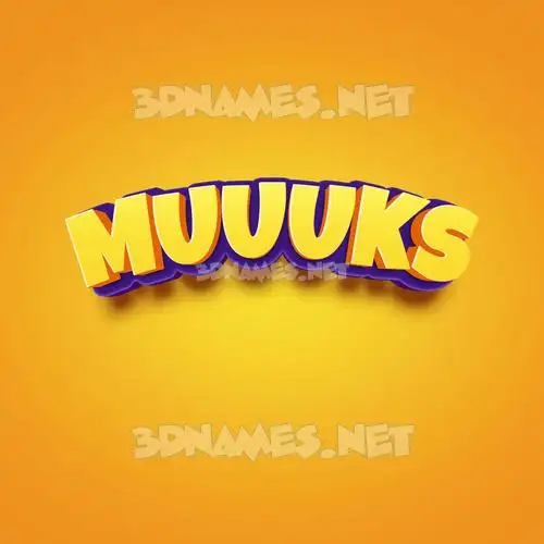 muuuks in Orange Toon style - 3D name wallpaper muuuks in Orange Toon style - 3D name wallpaper