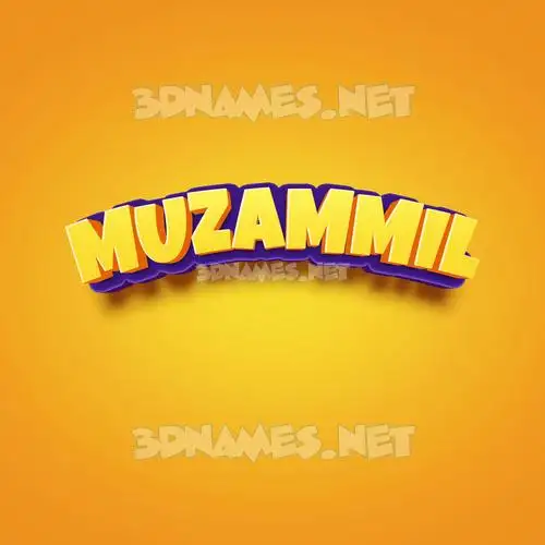muzammil in Orange Toon style - 3D name wallpaper muzammil in Orange Toon style - 3D name wallpaper