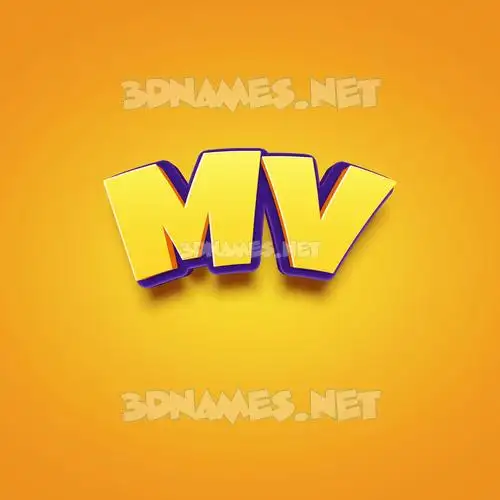 mv in Orange Toon style - 3D name wallpaper mv in Orange Toon style - 3D name wallpaper