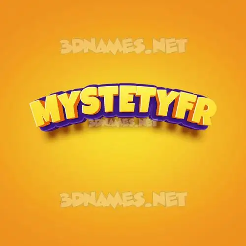 mystetyfr in Orange Toon style - 3D name wallpaper mystetyfr in Orange Toon style - 3D name wallpaper