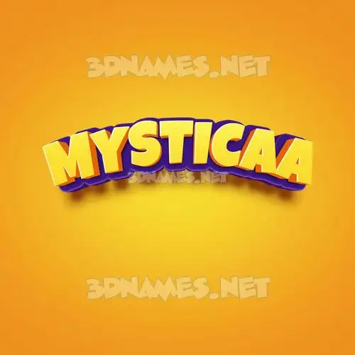 mysticaa in Orange Toon style - 3D name wallpaper mysticaa in Orange Toon style - 3D name wallpaper