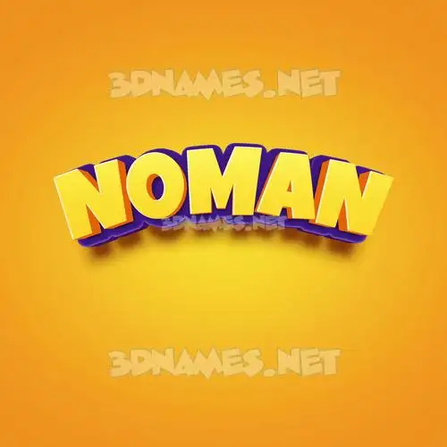 n0man in Orange Toon style - 3D name wallpaper n0man in Orange Toon style - 3D name wallpaper