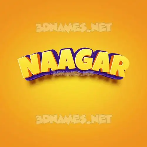 naagar in Orange Toon style - 3D name wallpaper naagar in Orange Toon style - 3D name wallpaper