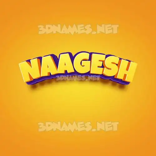 naagesh in Orange Toon style - 3D name wallpaper naagesh in Orange Toon style - 3D name wallpaper