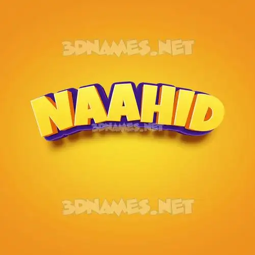 naahid in Orange Toon style - 3D name wallpaper naahid in Orange Toon style - 3D name wallpaper