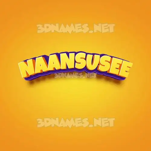 naansusee in Orange Toon style - 3D name wallpaper naansusee in Orange Toon style - 3D name wallpaper