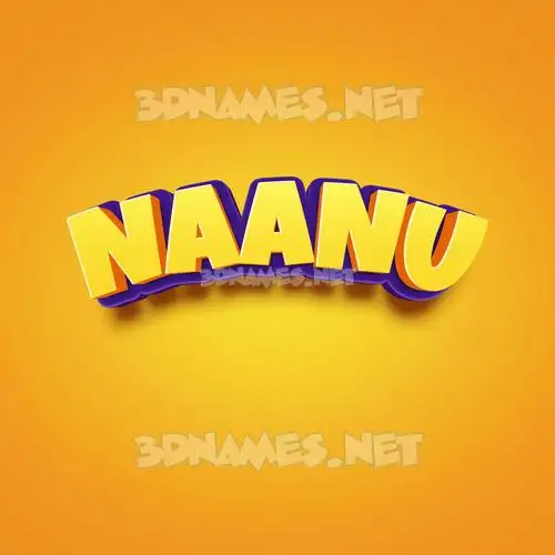 naanu in Orange Toon style - 3D name wallpaper naanu in Orange Toon style - 3D name wallpaper