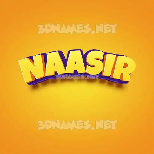 naasir in Orange Toon style - 3D name wallpaper naasir in Orange Toon style - 3D name wallpaper