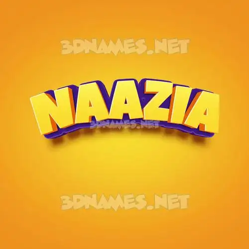 naazia in Orange Toon style - 3D name wallpaper naazia in Orange Toon style - 3D name wallpaper