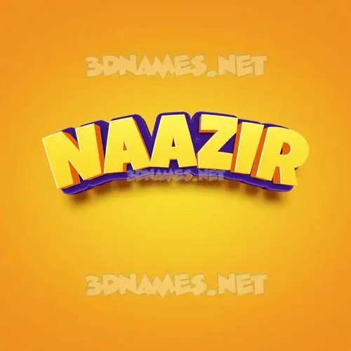 naazir in Orange Toon style - 3D name wallpaper naazir in Orange Toon style - 3D name wallpaper