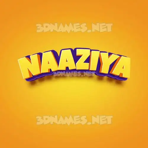 naaziya in Orange Toon style - 3D name wallpaper naaziya in Orange Toon style - 3D name wallpaper