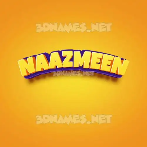 naazmeen in Orange Toon style - 3D name wallpaper naazmeen in Orange Toon style - 3D name wallpaper