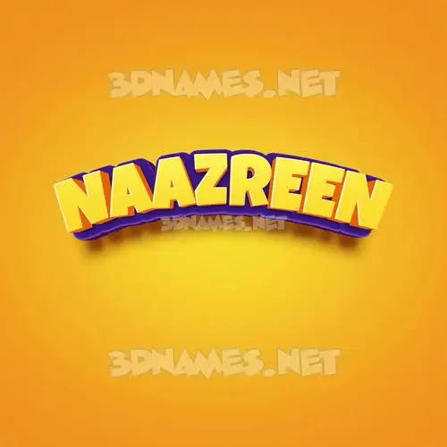 naazreen in Orange Toon style - 3D name wallpaper naazreen in Orange Toon style - 3D name wallpaper