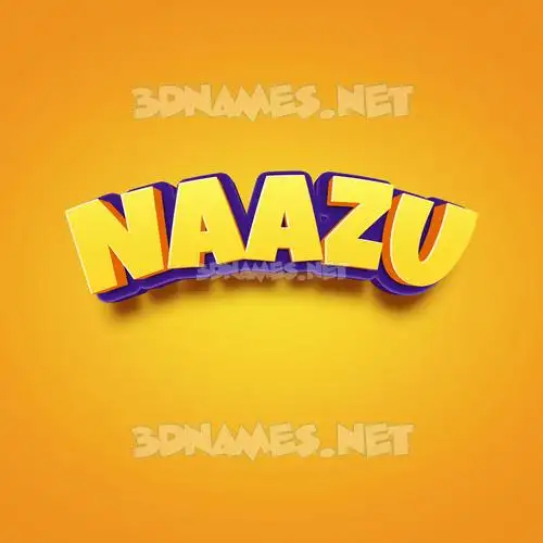 naazu in Orange Toon style - 3D name wallpaper naazu in Orange Toon style - 3D name wallpaper