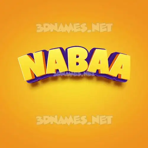 nabaa in Orange Toon style - 3D name wallpaper nabaa in Orange Toon style - 3D name wallpaper