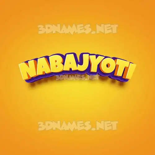 nabajyoti in Orange Toon style - 3D name wallpaper nabajyoti in Orange Toon style - 3D name wallpaper