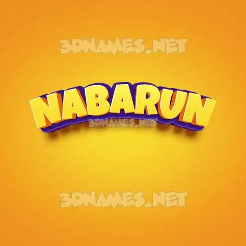 nabarun in Orange Toon style - 3D name wallpaper nabarun in Orange Toon style - 3D name wallpaper