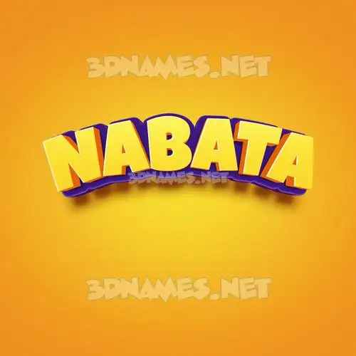 nabata in Orange Toon style - 3D name wallpaper nabata in Orange Toon style - 3D name wallpaper