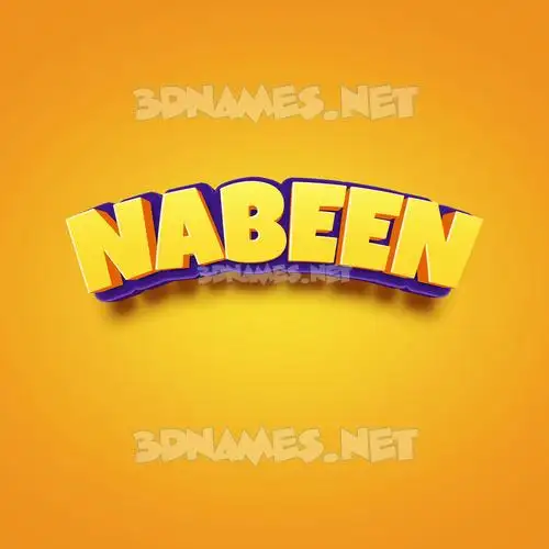 nabeen in Orange Toon style - 3D name wallpaper nabeen in Orange Toon style - 3D name wallpaper