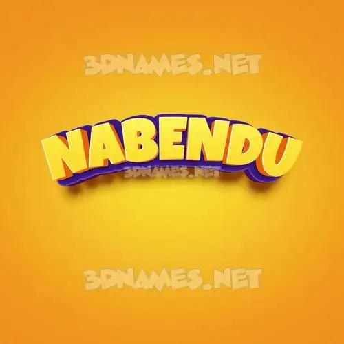 nabendu in Orange Toon style - 3D name wallpaper nabendu in Orange Toon style - 3D name wallpaper