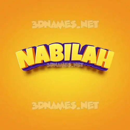 nabilah in Orange Toon style - 3D name wallpaper nabilah in Orange Toon style - 3D name wallpaper