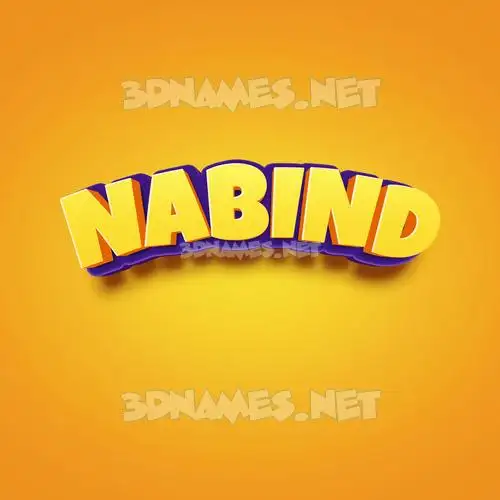 nabind in Orange Toon style - 3D name wallpaper nabind in Orange Toon style - 3D name wallpaper