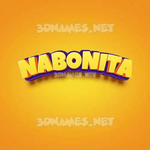 nabonita in Orange Toon style - 3D name wallpaper nabonita in Orange Toon style - 3D name wallpaper