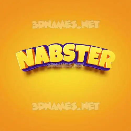 nabster in Orange Toon style - 3D name wallpaper nabster in Orange Toon style - 3D name wallpaper