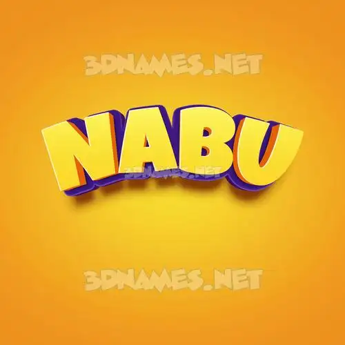 nabu in Orange Toon style - 3D name wallpaper nabu in Orange Toon style - 3D name wallpaper