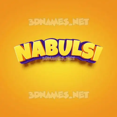 nabulsi in Orange Toon style - 3D name wallpaper nabulsi in Orange Toon style - 3D name wallpaper