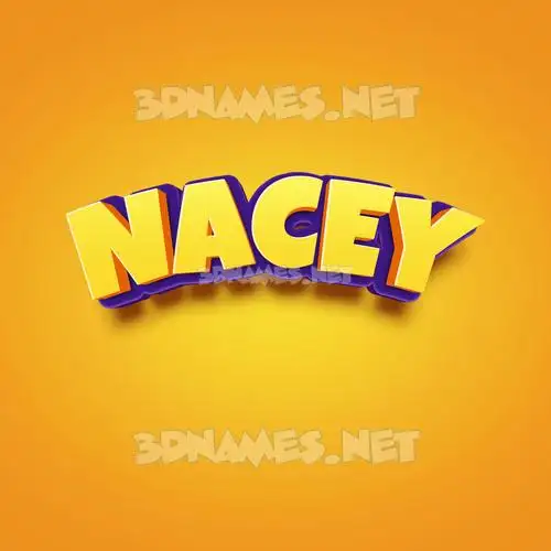 nacey in Orange Toon style - 3D name wallpaper