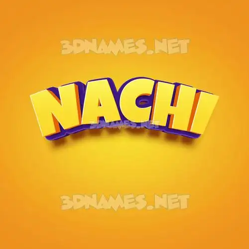 nachi in Orange Toon style - 3D name wallpaper nachi in Orange Toon style - 3D name wallpaper