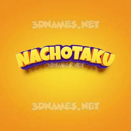 nachotaku in Orange Toon style - 3D name wallpaper nachotaku in Orange Toon style - 3D name wallpaper