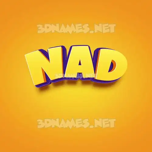 nad in Orange Toon style - 3D name wallpaper nad in Orange Toon style - 3D name wallpaper