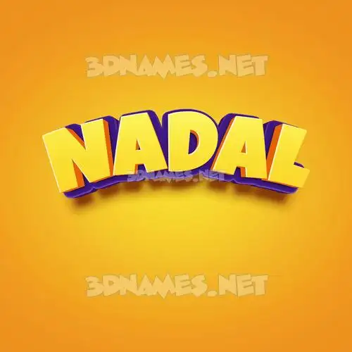 nadal in Orange Toon style - 3D name wallpaper nadal in Orange Toon style - 3D name wallpaper