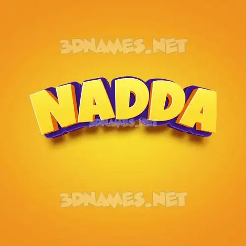 nadda in Orange Toon style - 3D name wallpaper nadda in Orange Toon style - 3D name wallpaper