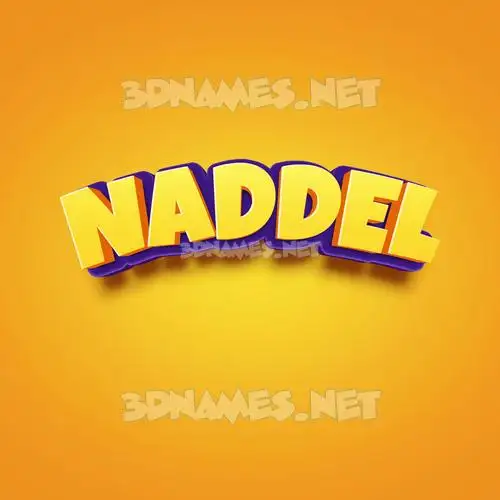 naddel in Orange Toon style - 3D name wallpaper naddel in Orange Toon style - 3D name wallpaper