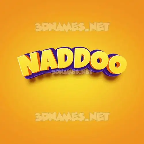naddoo in Orange Toon style - 3D name wallpaper naddoo in Orange Toon style - 3D name wallpaper