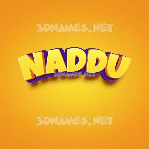 naddu in Orange Toon style - 3D name wallpaper naddu in Orange Toon style - 3D name wallpaper