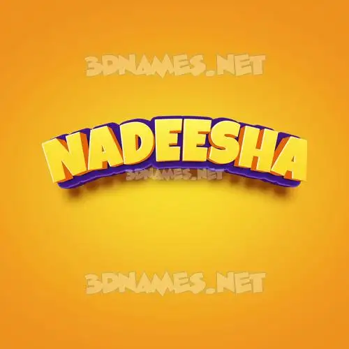 nadeesha in Orange Toon style - 3D name wallpaper nadeesha in Orange Toon style - 3D name wallpaper
