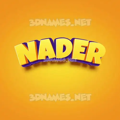 nader in Orange Toon style - 3D name wallpaper nader in Orange Toon style - 3D name wallpaper