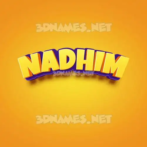 nadhim in Orange Toon style - 3D name wallpaper nadhim in Orange Toon style - 3D name wallpaper