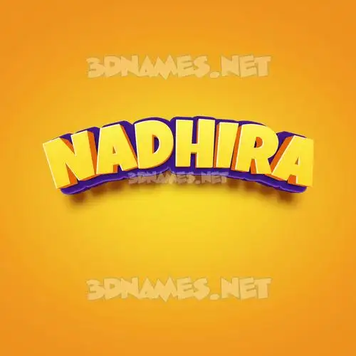 nadhira in Orange Toon style - 3D name wallpaper nadhira in Orange Toon style - 3D name wallpaper