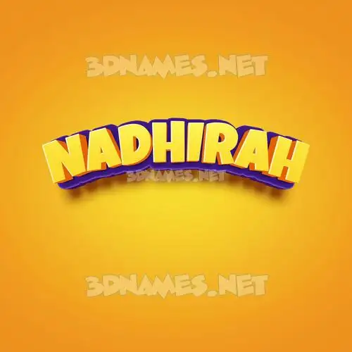 nadhirah in Orange Toon style - 3D name wallpaper nadhirah in Orange Toon style - 3D name wallpaper