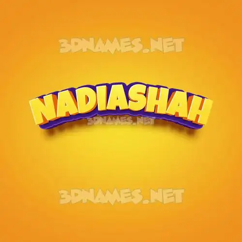 nadiashah in Orange Toon style - 3D name wallpaper nadiashah in Orange Toon style - 3D name wallpaper