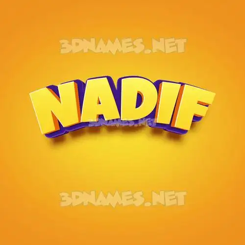 nadif in Orange Toon style - 3D name wallpaper nadif in Orange Toon style - 3D name wallpaper