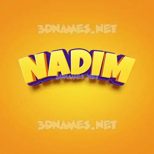 nadim in Orange Toon style - 3D name wallpaper nadim in Orange Toon style - 3D name wallpaper