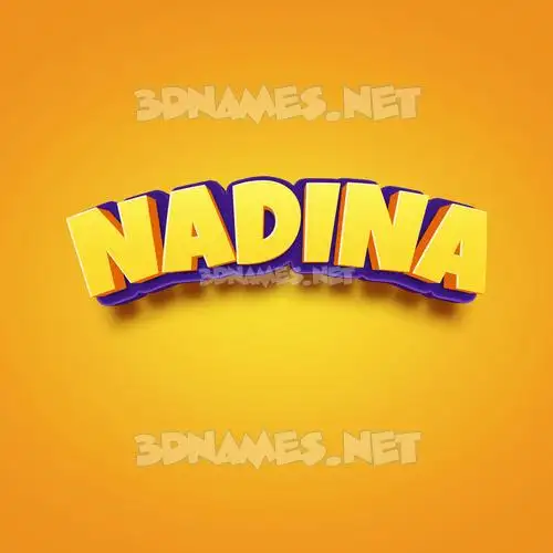 nadina in Orange Toon style - 3D name wallpaper nadina in Orange Toon style - 3D name wallpaper