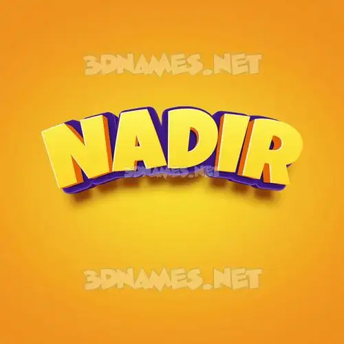 nadir in Orange Toon style - 3D name wallpaper nadir in Orange Toon style - 3D name wallpaper