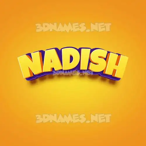 nadish in Orange Toon style - 3D name wallpaper nadish in Orange Toon style - 3D name wallpaper